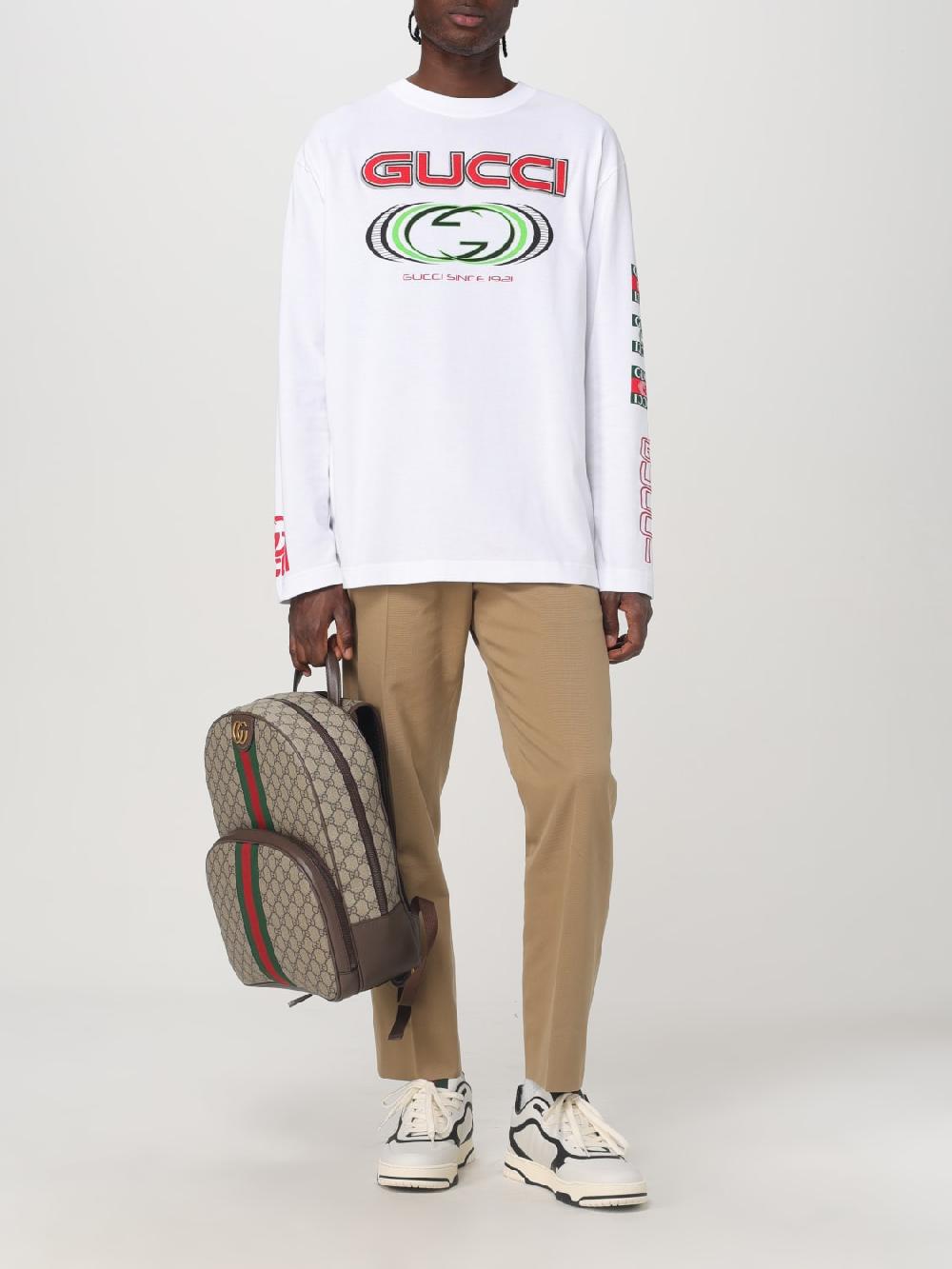 Giglio Zaino Ophidia GG Gucci in tessuto GG Supreme e pelle a grana Negozi Online