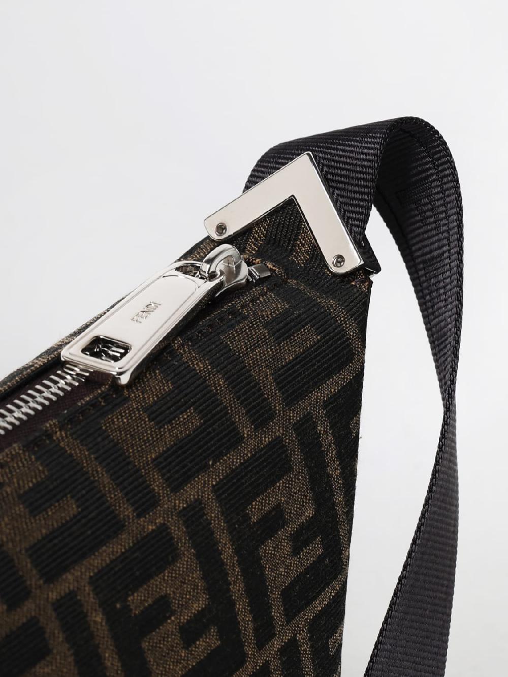 Giglio Borsa Fendi in tessuto e pelle a grana con monogram FF jacquard Affare Del Giorno