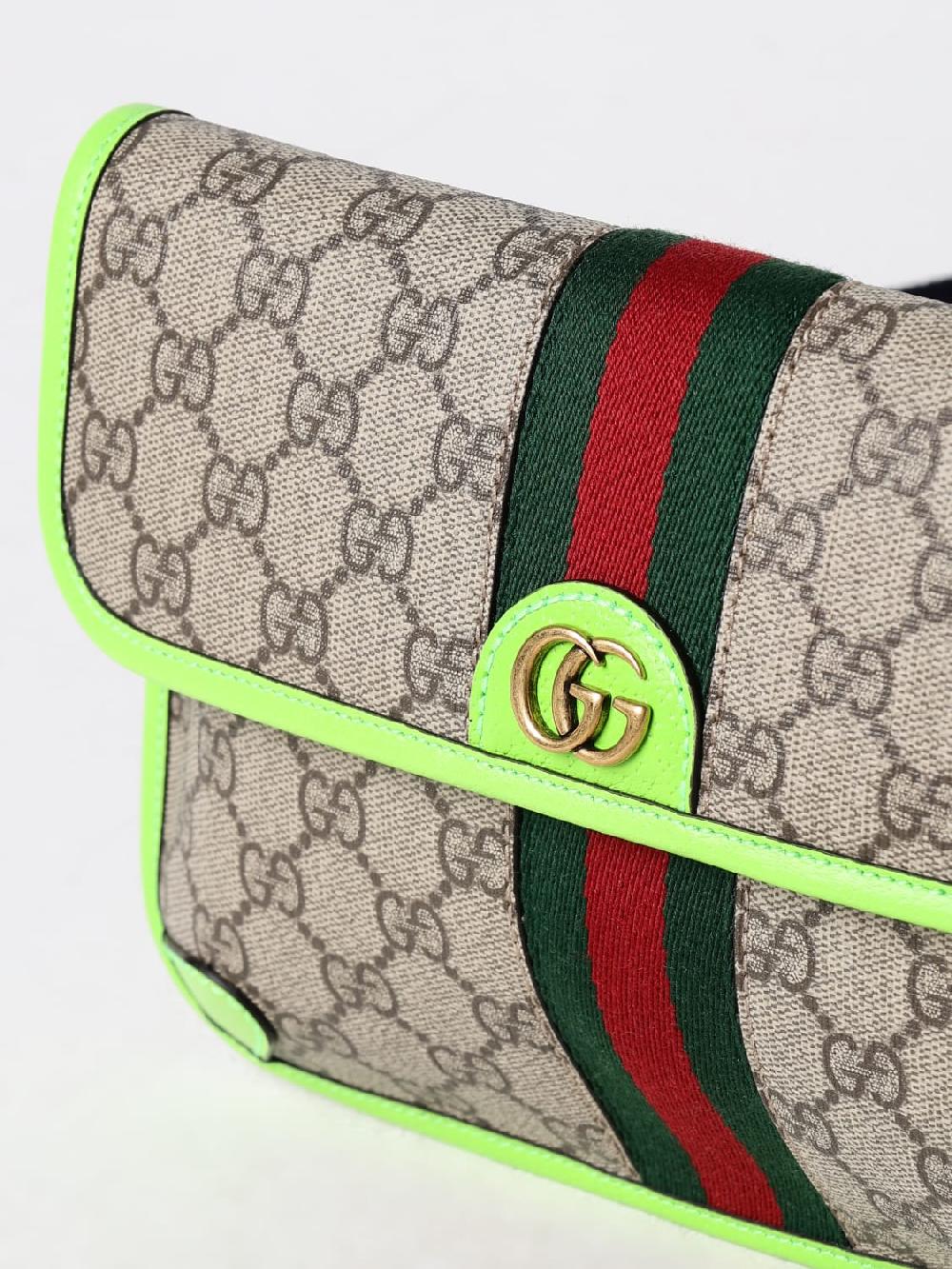 Giglio Borsa Ophidia Gucci in tessuto GG Supreme In Vendita