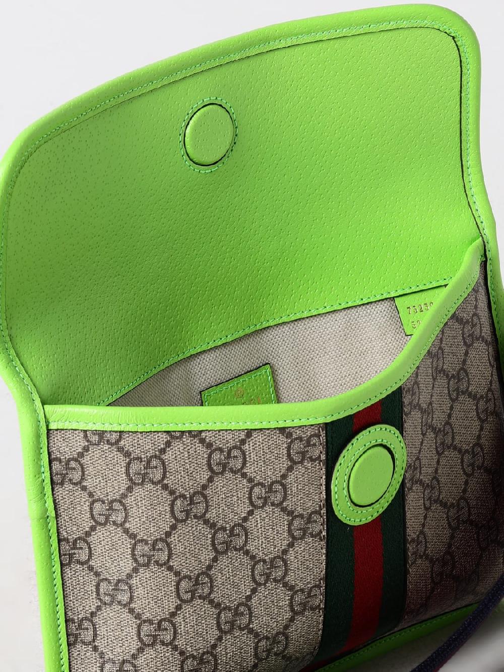 Giglio Borsa Ophidia Gucci in tessuto GG Supreme In Vendita