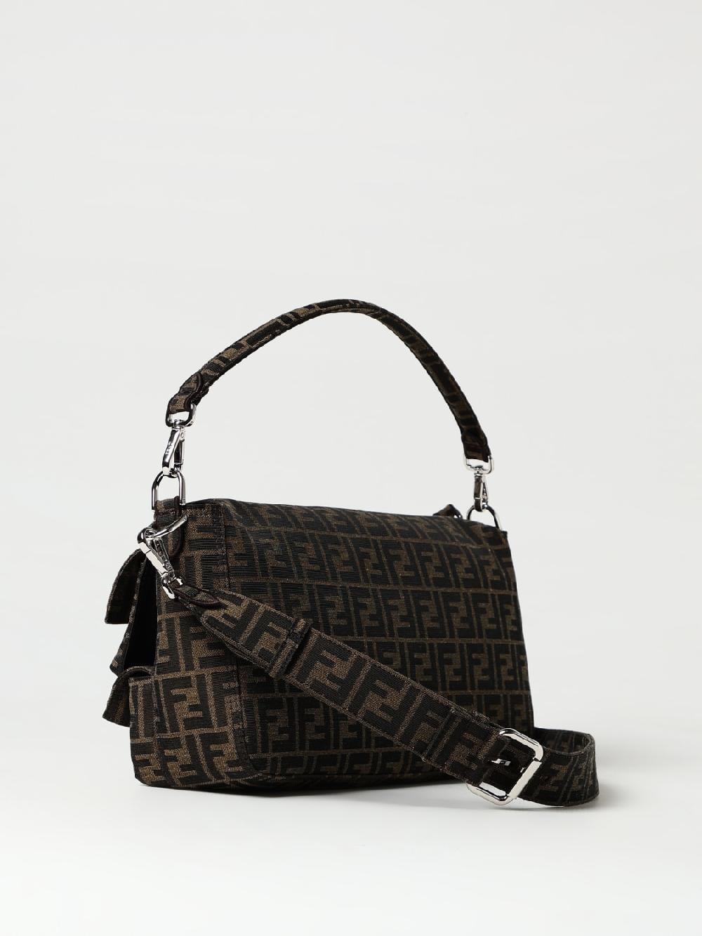 Giglio Borsa Maxi Multipocket Baguette FF Fendi in tessuto jacquard I Più Venduti