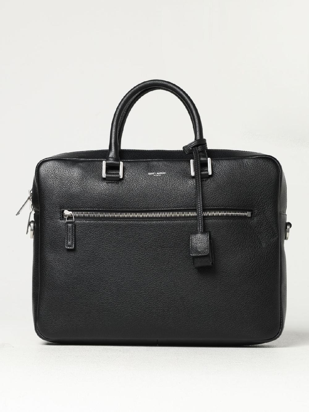 Giglio Borsa da lavoro Sac de Jour Souple Saint Laurent in pelle Spedizione gratuita