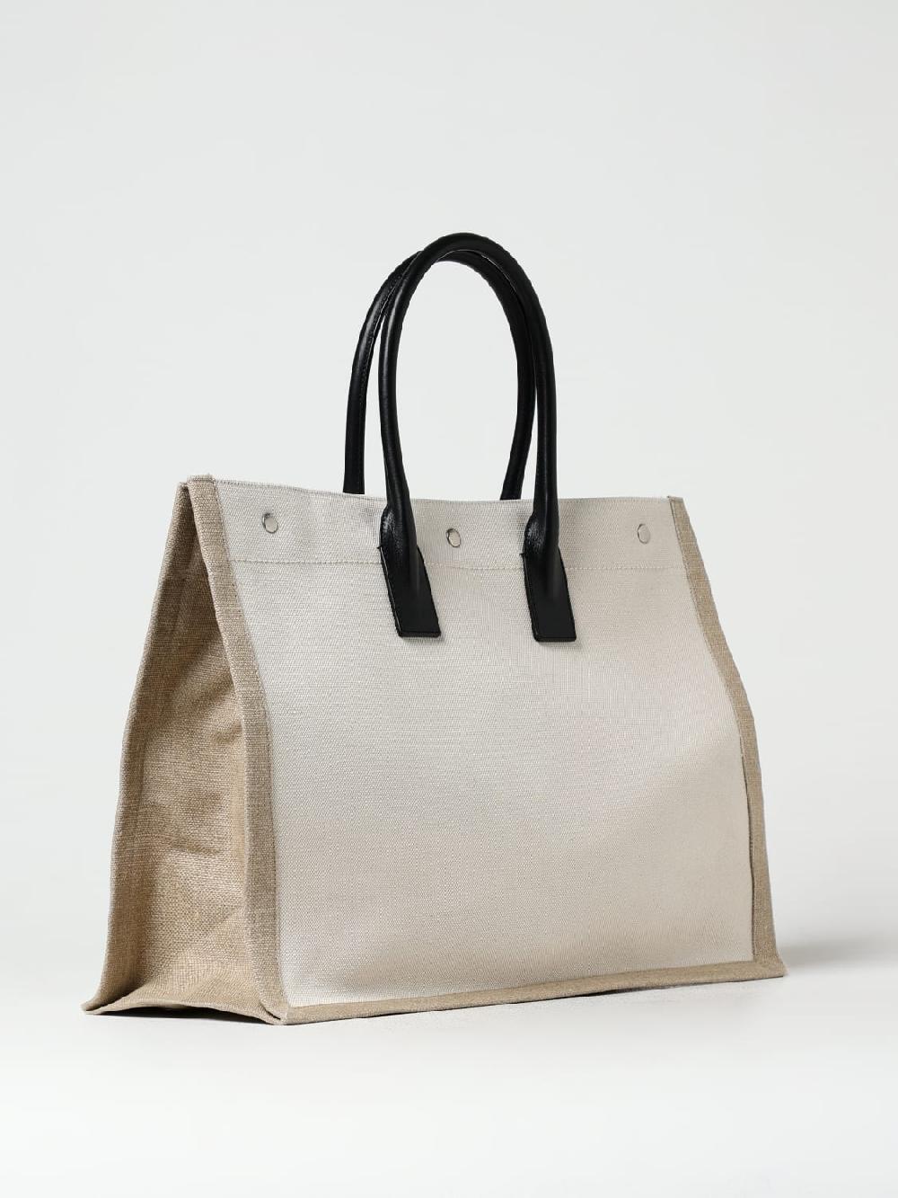 Giglio Borsa Rive Gauche Saint Laurent in canvas di cotone Negozio online di fabbrica