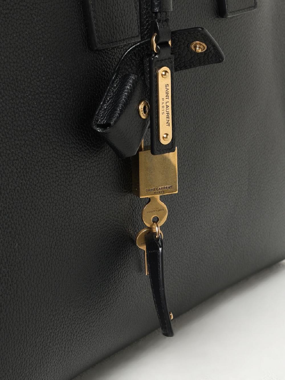 Giglio Borsa Sac de Jour Saint Laurent in pelle martellata Offerta speciale