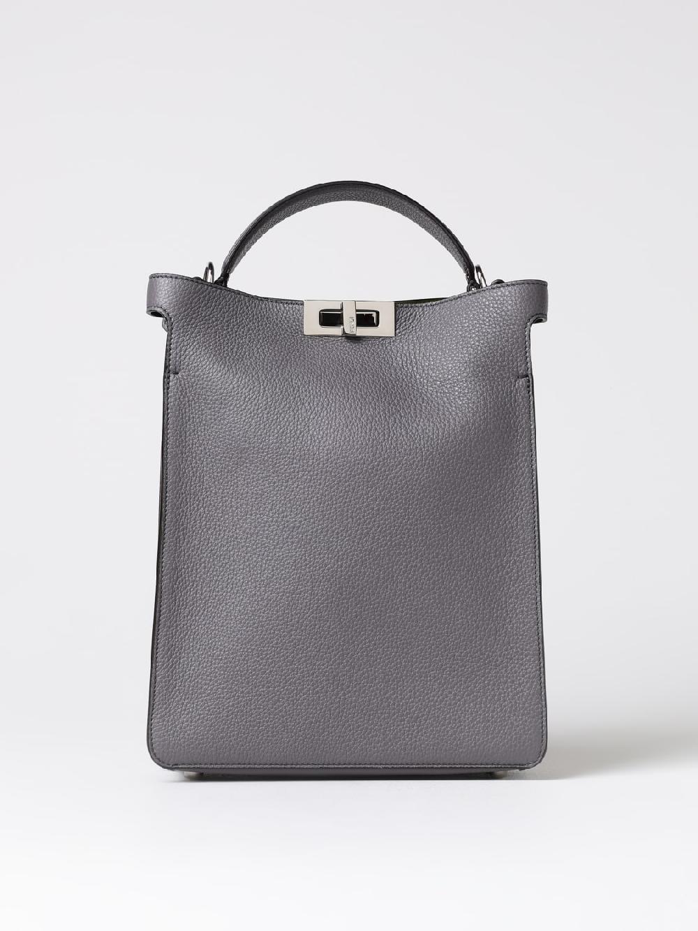 Giglio Borsa Peekaboo X-Lite Fendi in pelle a grana Offerta per la Festa della Mamma