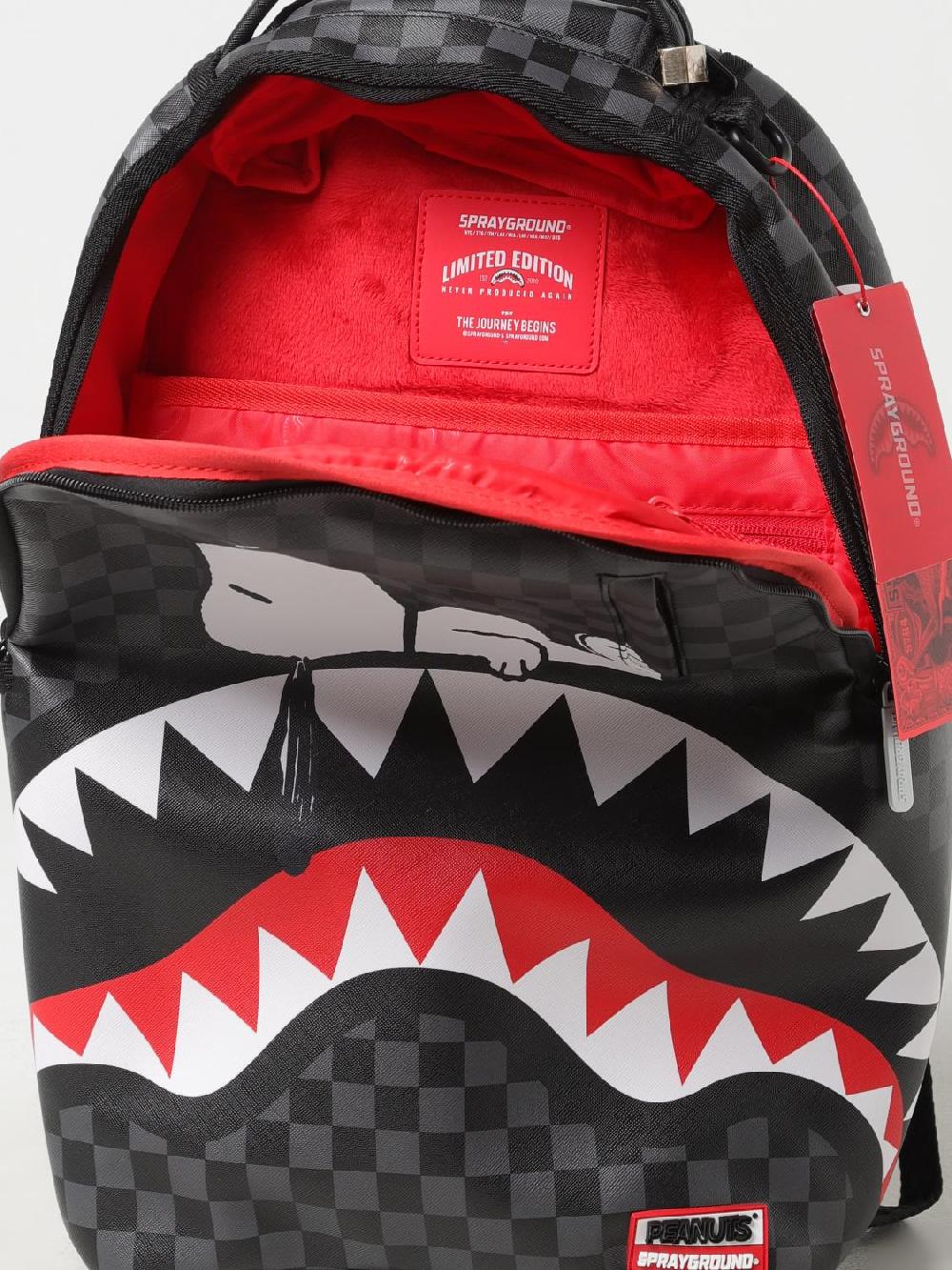 Giglio Zaino Snoopy Chilling Sprayground in cotone spalmato saffiano stampato Online Outlet