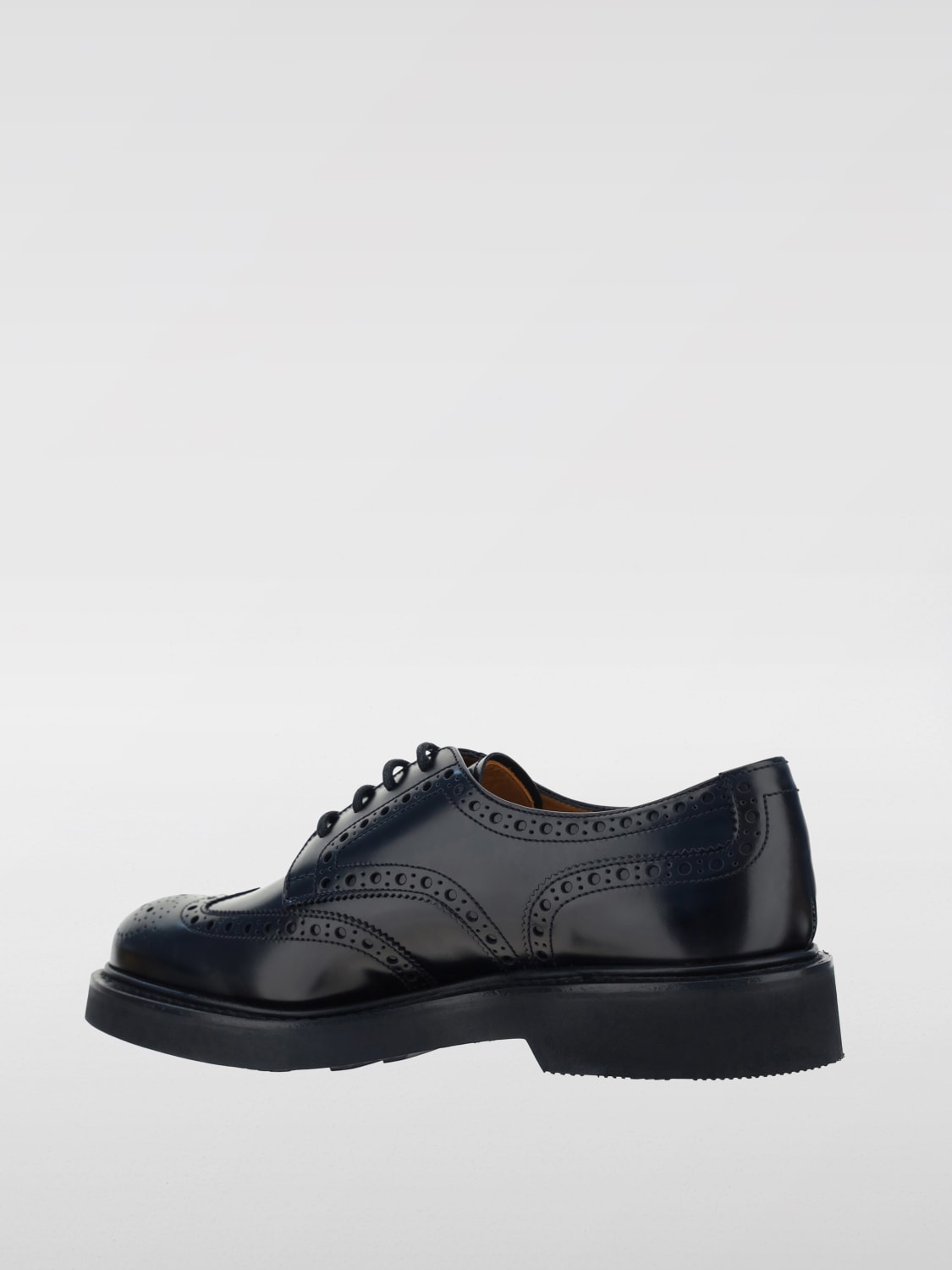 Giglio Derby Church's in pelle spazzolata con motivo brogue Pezzi Unici