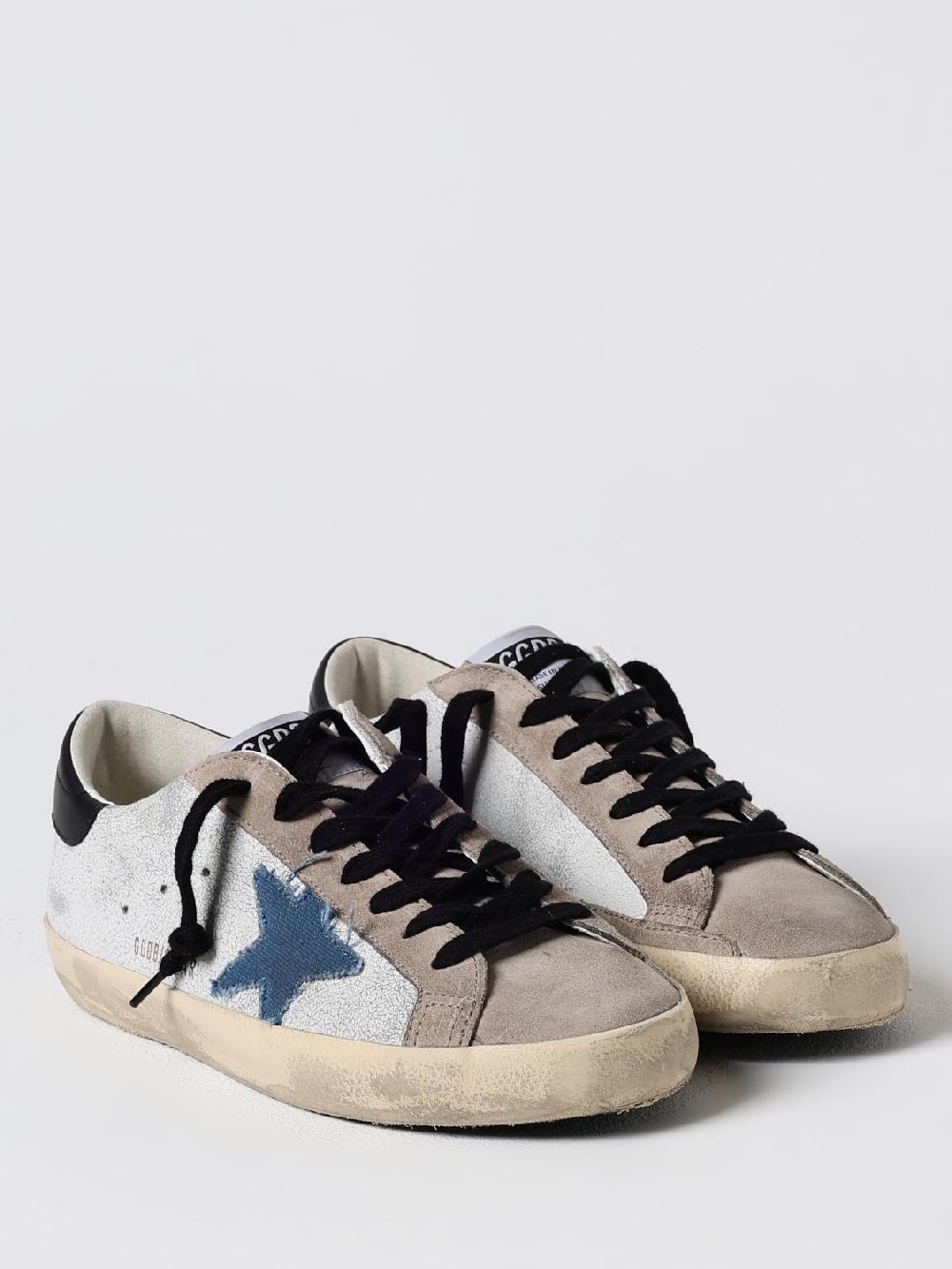 Giglio Sneakers Super-Star Golden Goose in pelle cracklè e camoscio used Convenienza