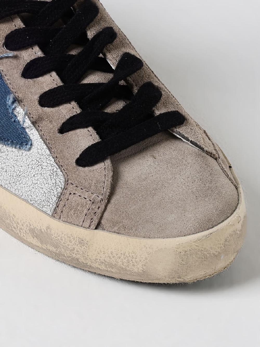 Giglio Sneakers Super-Star Golden Goose in pelle cracklè e camoscio used Convenienza