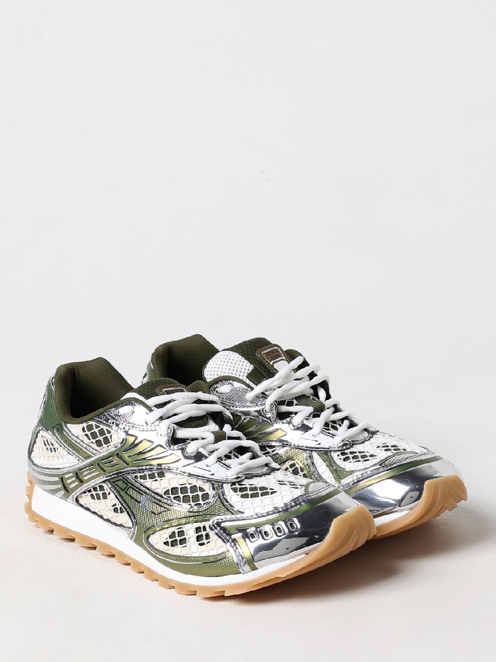 Giglio Sneakers Orbit Bottega Veneta in mesh e pelle sintetica laminata Nuova