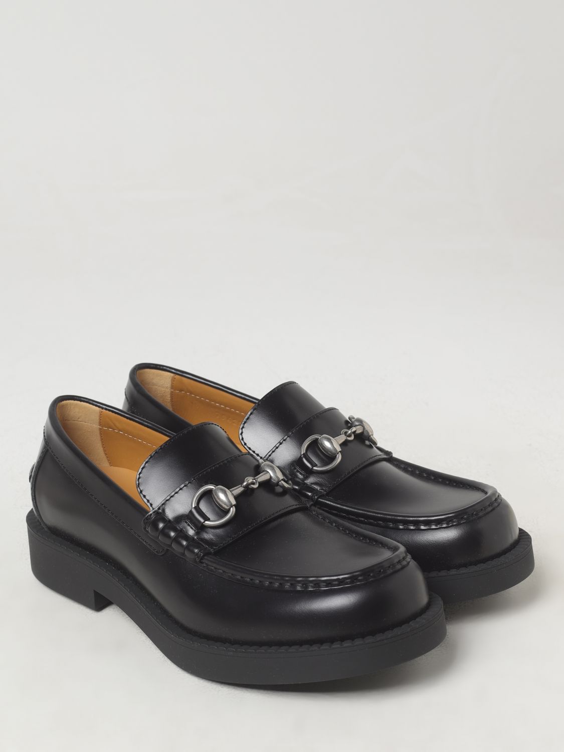 Giglio Mocassino Horsebit Gucci in pelle spazzolata Moda