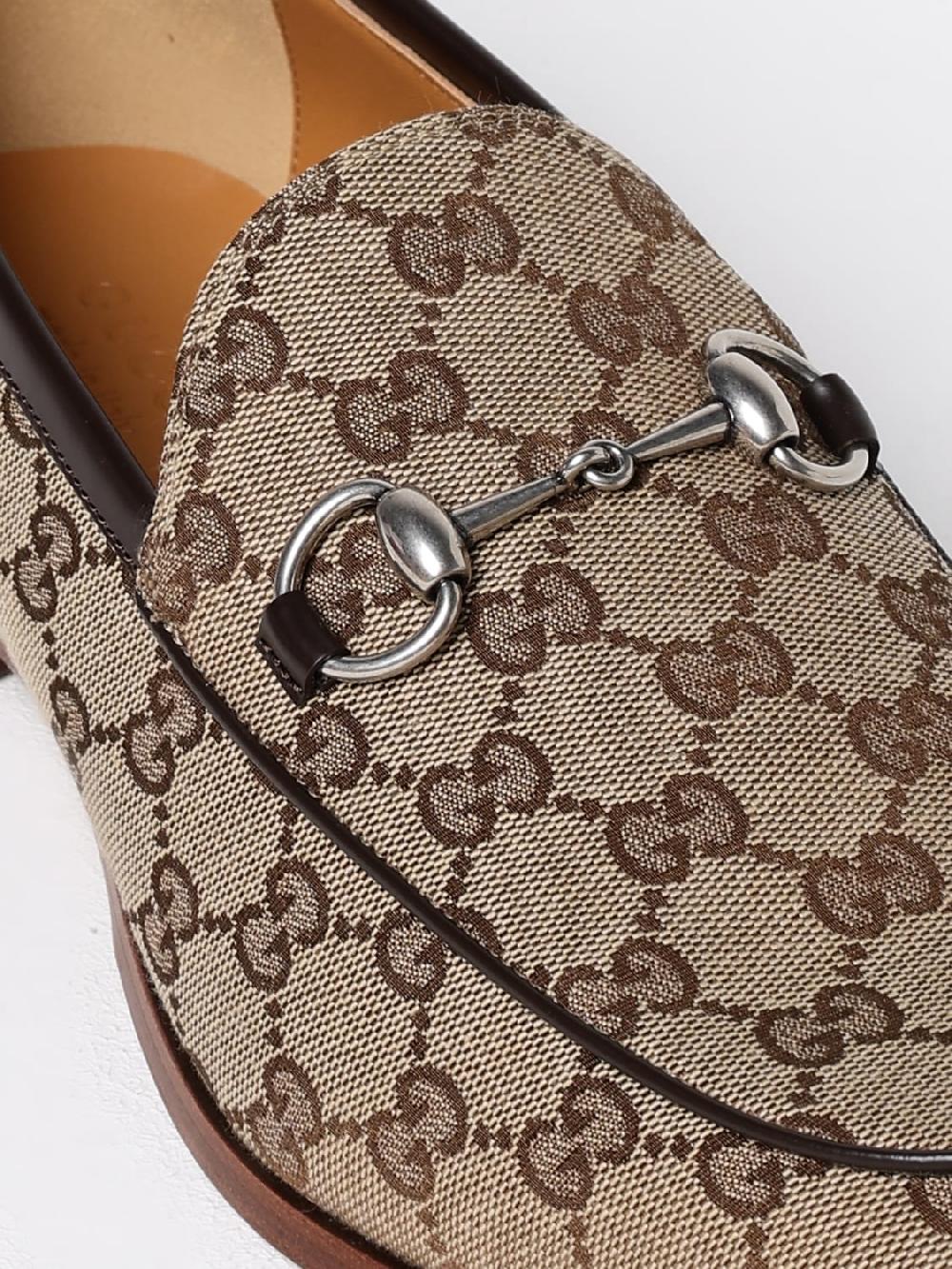 Giglio Mocassino Gucci in tessuto GG Supreme Offerta esclusiva