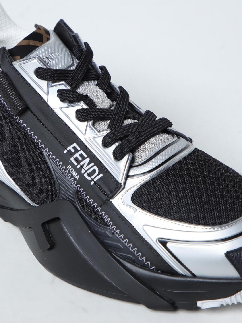 Giglio Sneakers Flow Fendi in mesh e pelle Vendite stagionali