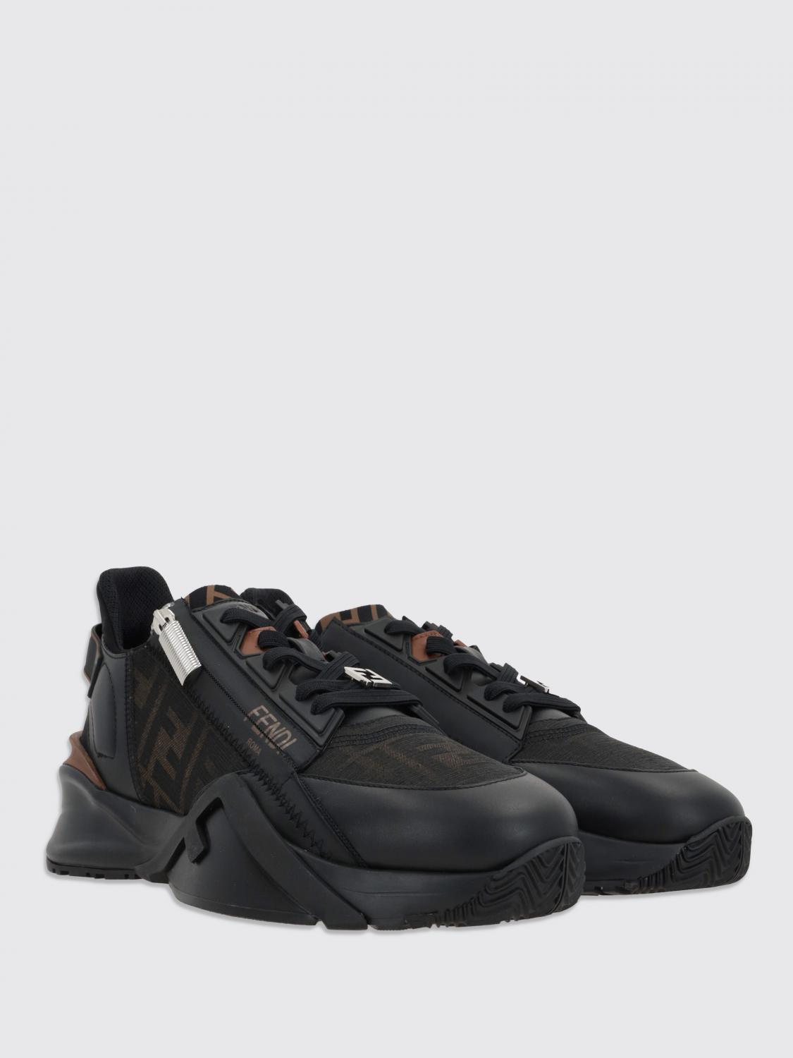 Giglio Sneakers Flow Fendi in tessuto FF e pelle Offerta Giorno del Papà