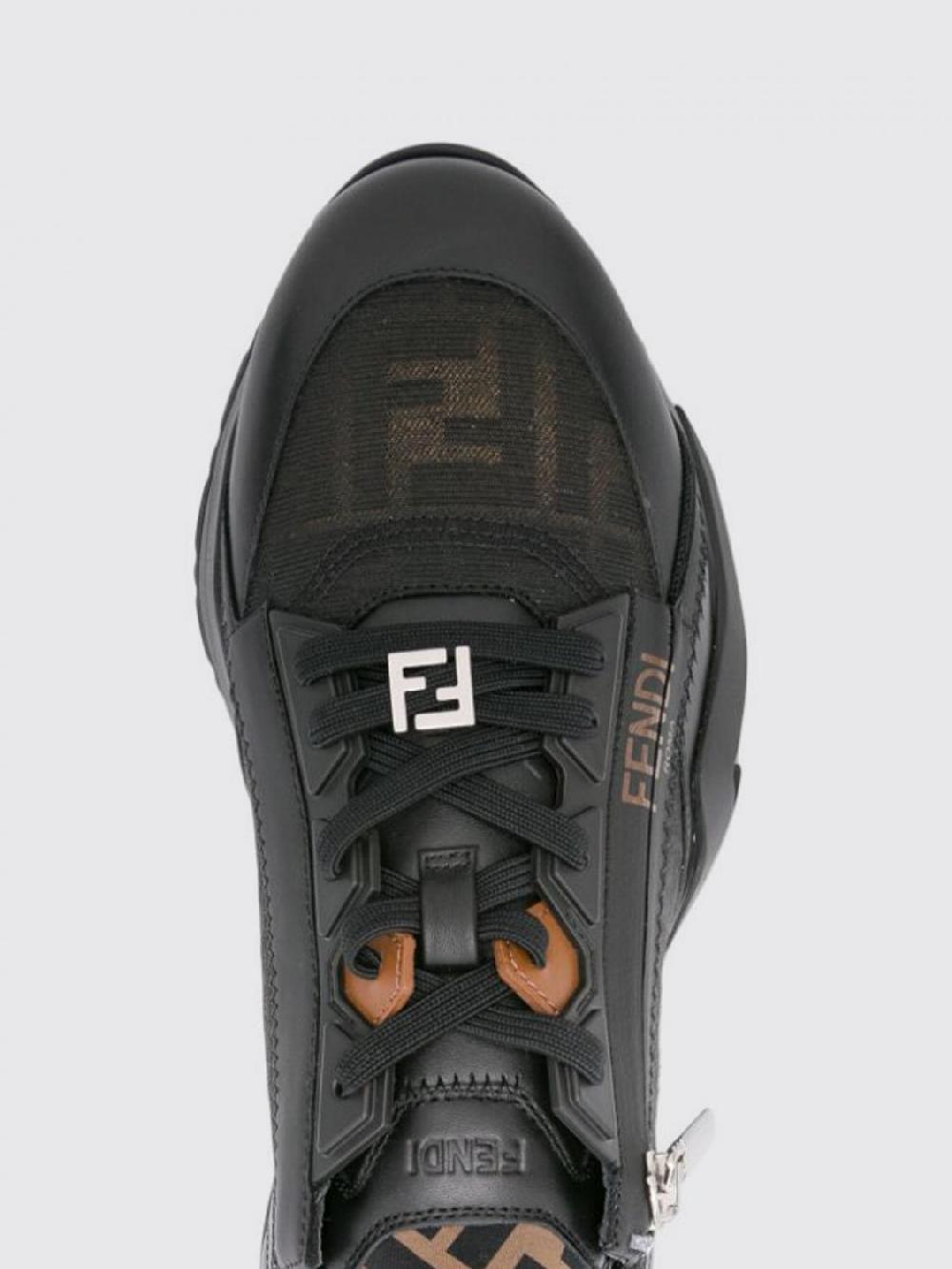 Giglio Sneakers Flow Fendi in tessuto FF e pelle Offerta Giorno del Papà