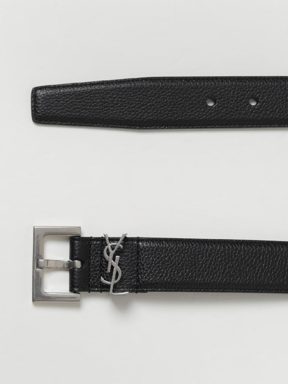 Giglio Cintura Saint Laurent in pelle a grana Offerte speciali