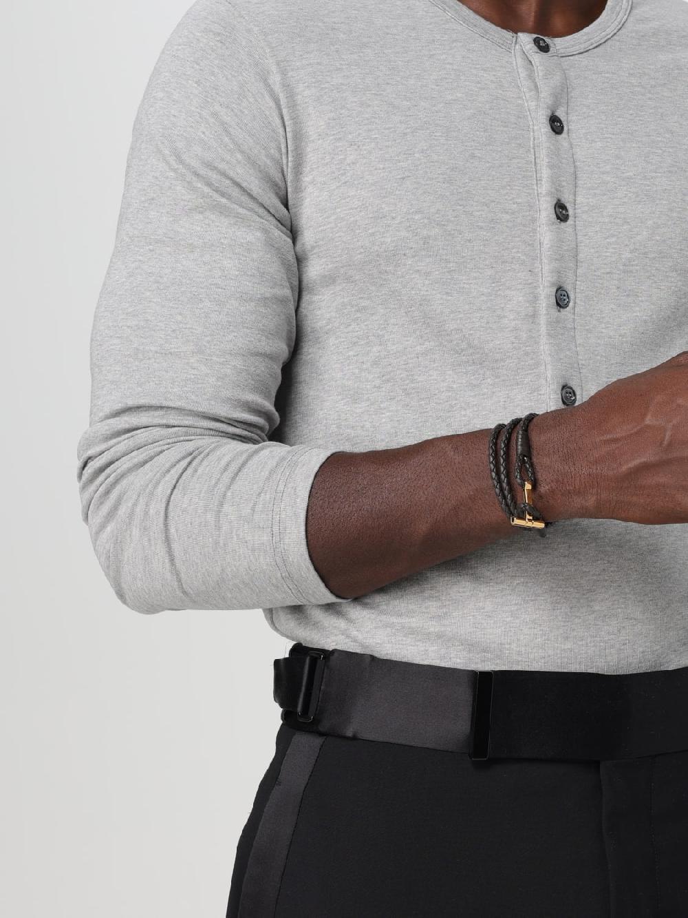Giglio Bracciale Tom Ford in pelle intrecciata Offerta settimanale