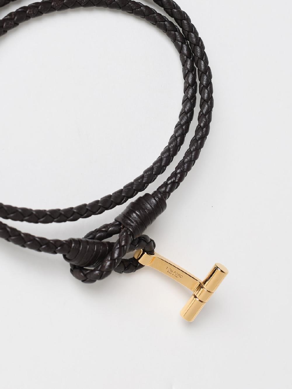 Giglio Bracciale Tom Ford in pelle intrecciata Offerta settimanale
