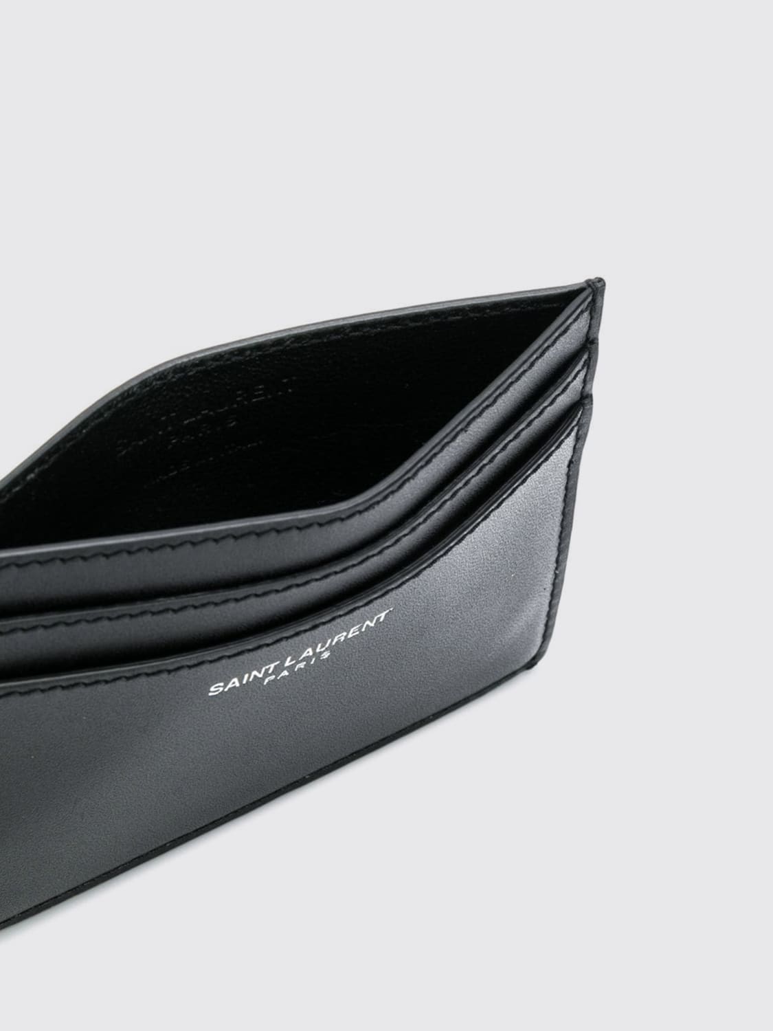 Giglio Portacarte di credito Saint Laurent in pelle Discount Store per i nuovi prodotti