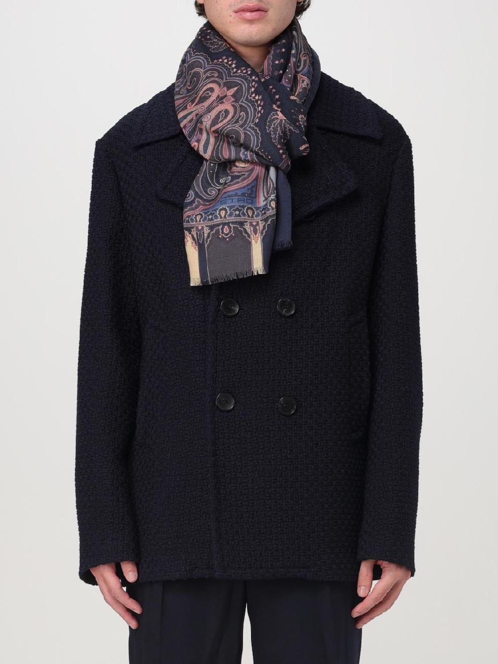 Giglio Sciarpa Etro in lana e seta con Paisley jacquard Pezzi Unici
