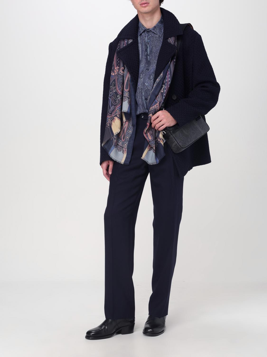 Giglio Sciarpa Etro in lana e seta con Paisley jacquard Pezzi Unici