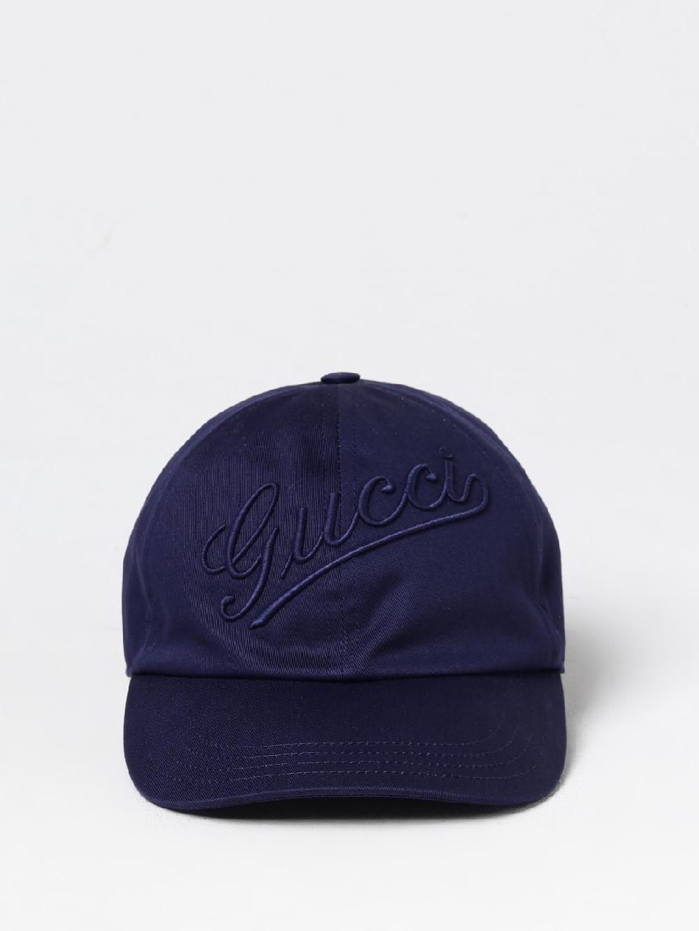 Giglio Cappello Gucci in cotone con logo ricamato Sconto