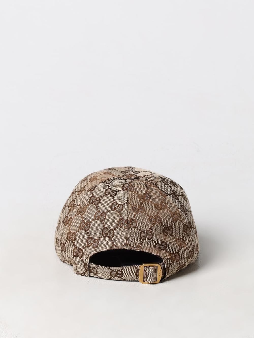 Giglio Cappello Gucci in misto cotone con monogram GG jacquard In Vendita