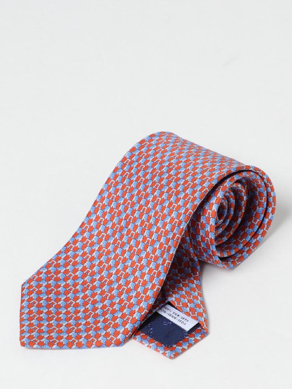 Giglio Cravatta Ferragamo in seta jacquard Hotsell