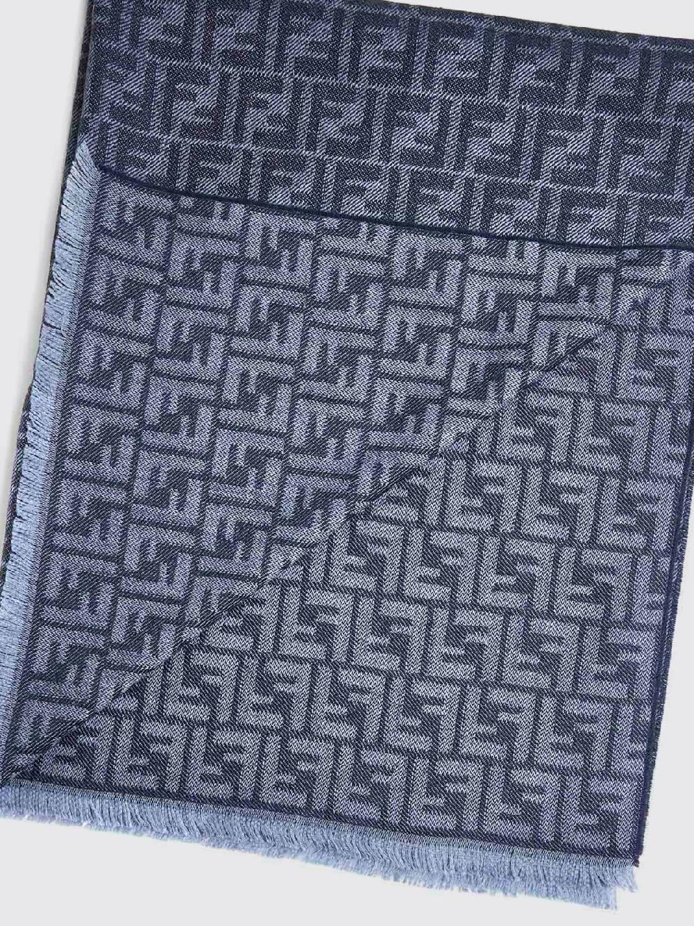 Giglio Sciarpa FF Fendi in lana di tosa jacquard Shopping online