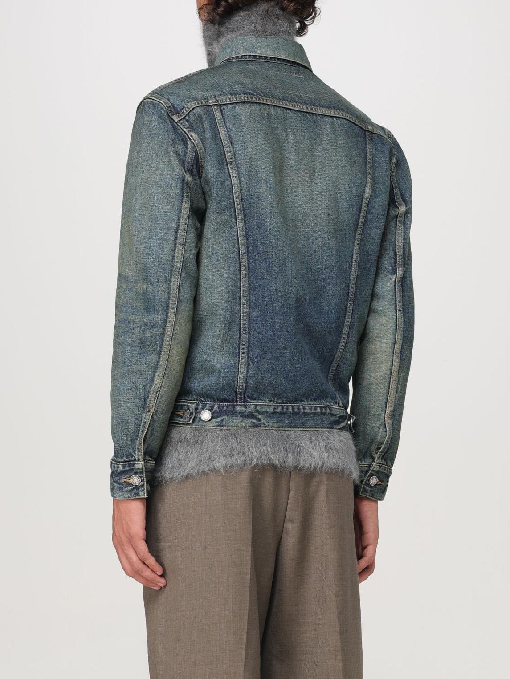 Giglio Giubbotto Saint Laurent in denim Offerta per la Festa della Mamma
