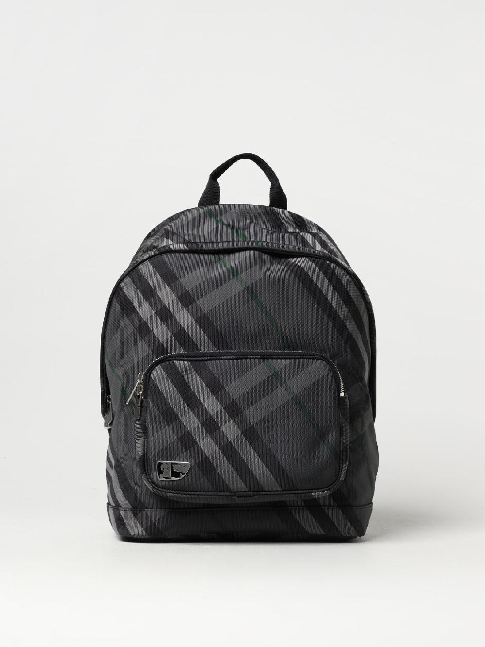 Giglio Zaino Grid Check Burberry in mesh jacquard Offerta migliore