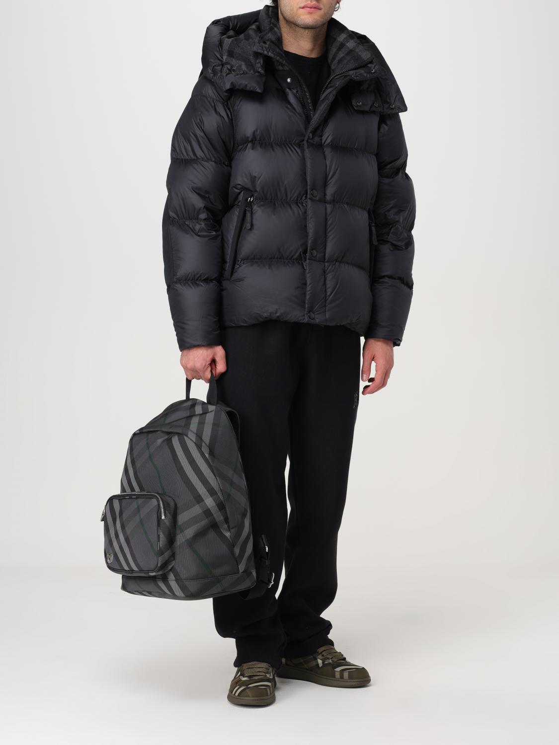 Giglio Zaino Grid Check Burberry in mesh jacquard Offerta migliore