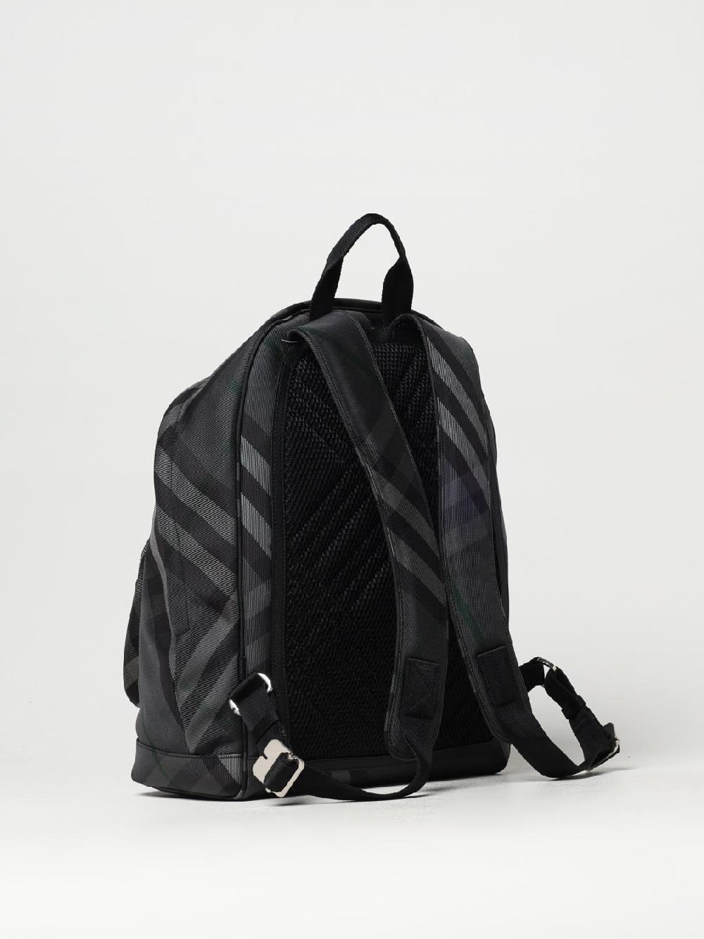 Giglio Zaino Grid Check Burberry in mesh jacquard Offerta migliore