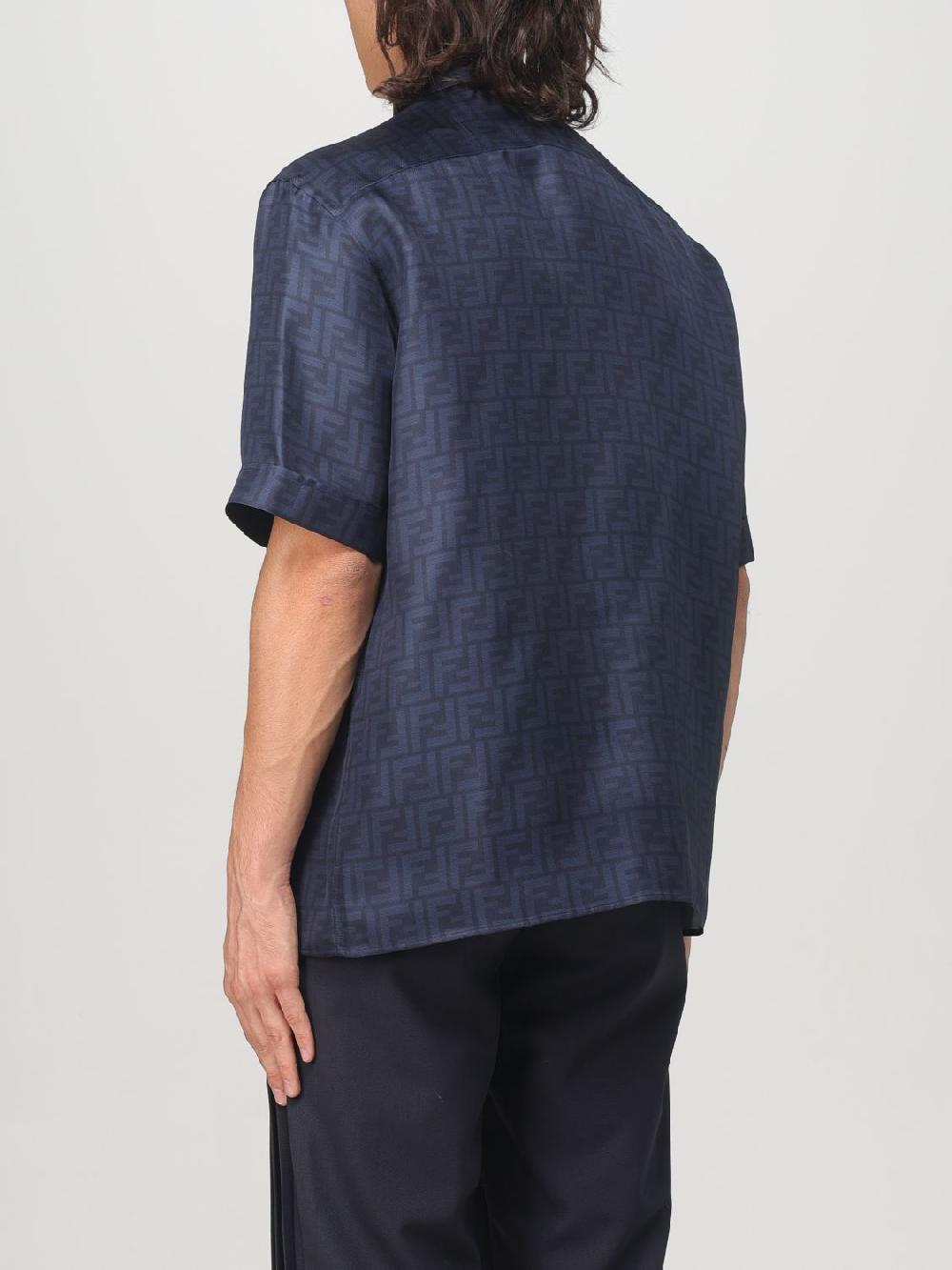 Giglio Camicia Fendi in seta con logo Grandi sconti