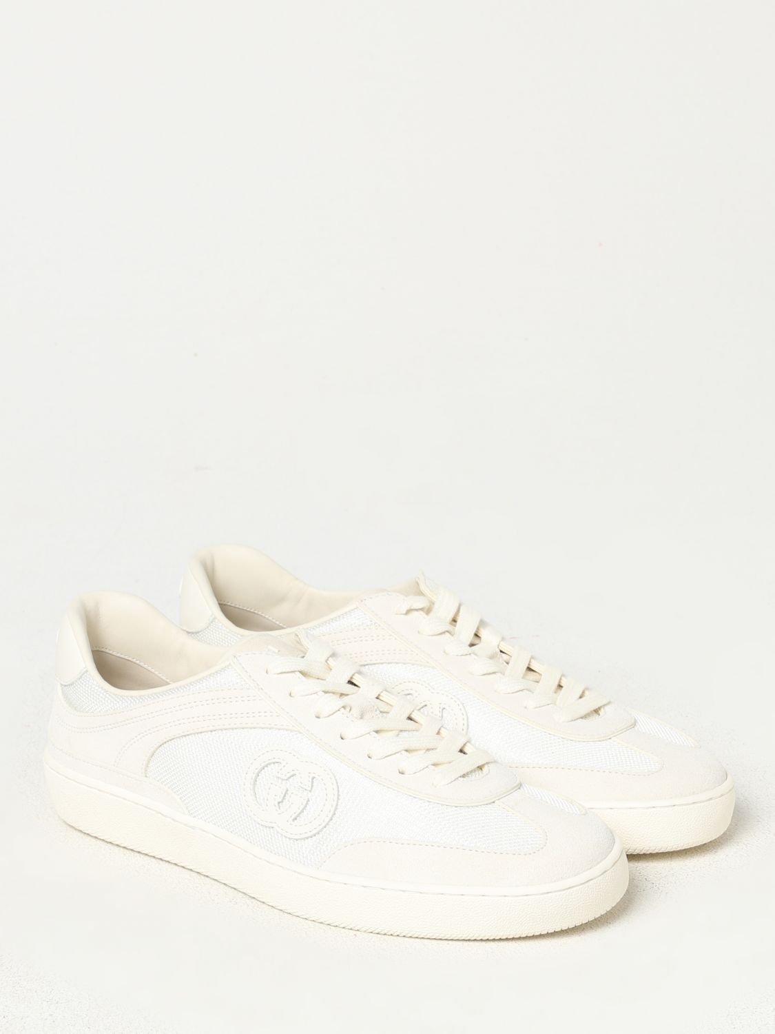 Giglio Sneakers GG Gucci in camoscio e mesh Ritorno libero