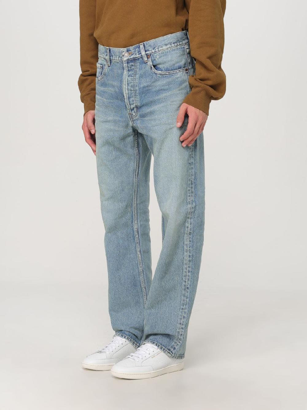 Giglio Jeans Saint Laurent in denim di cotone Ultimi tre giorni