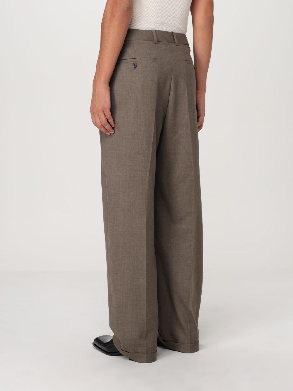 Giglio Pantalone Saint Laurent in lana con pinces Ultimo giorno