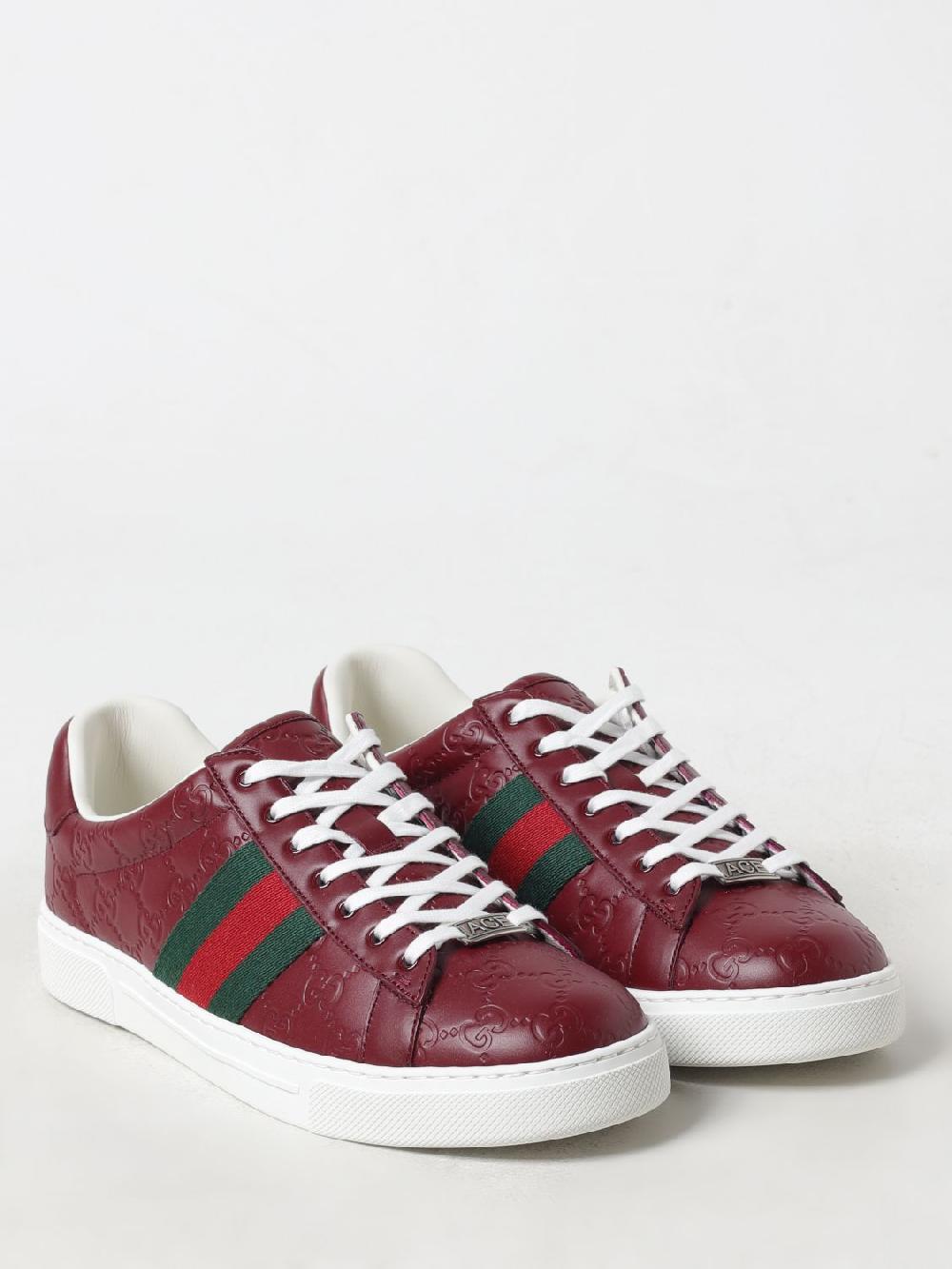 Giglio Sneakers Ace Gucci in pelle con monogram GG Only for today