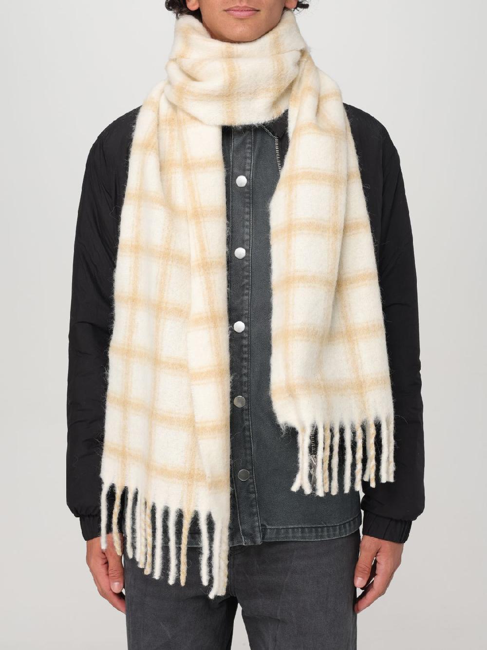 Giglio Sciarpa Ami Paris in misto lana con motivo a quadretti jacquard In Linea