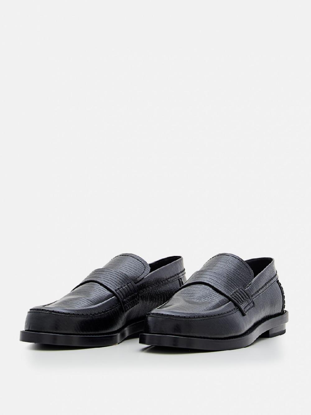 Giglio Mocassino Alexander McQueen in pelle stampa lucertola Qualità