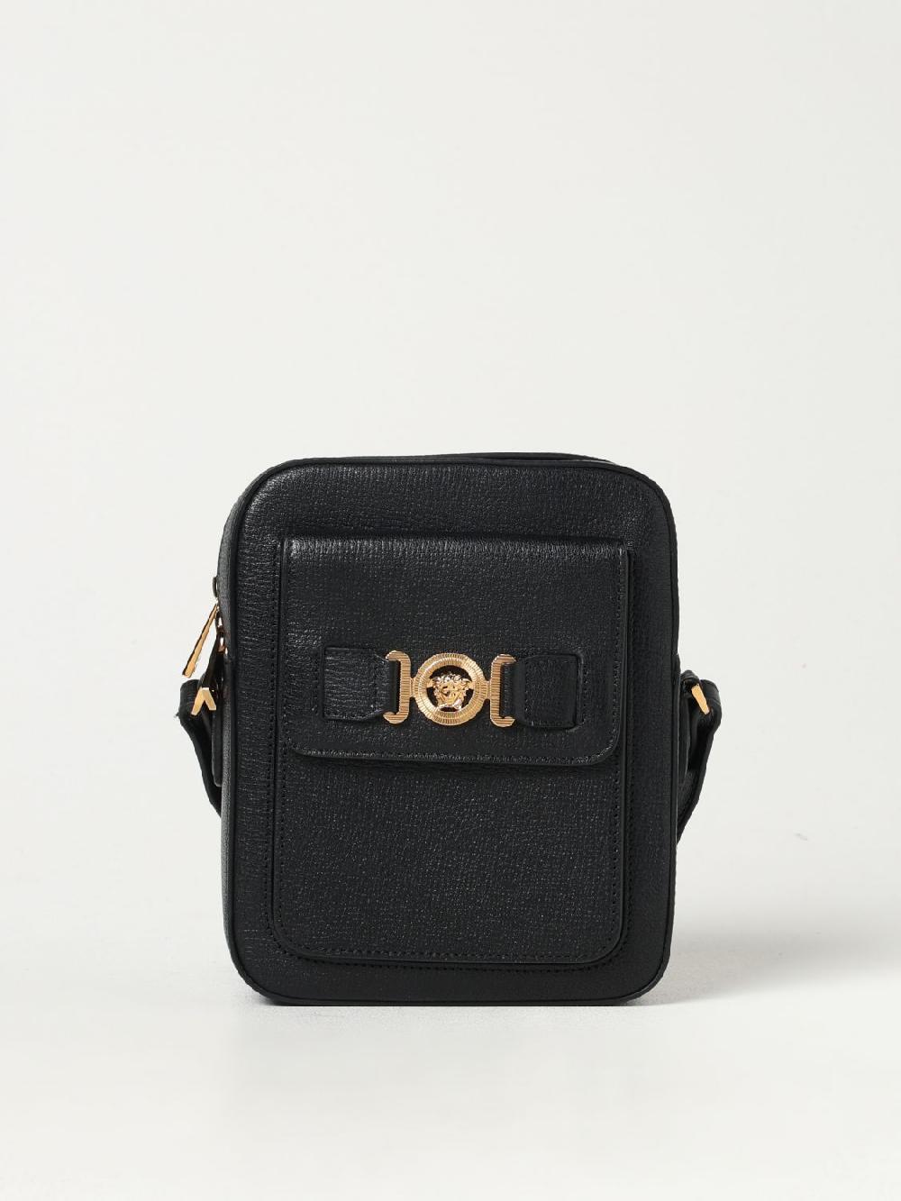 Giglio Borsa Biggie Versace in pelle con Medusa Versace Promozione