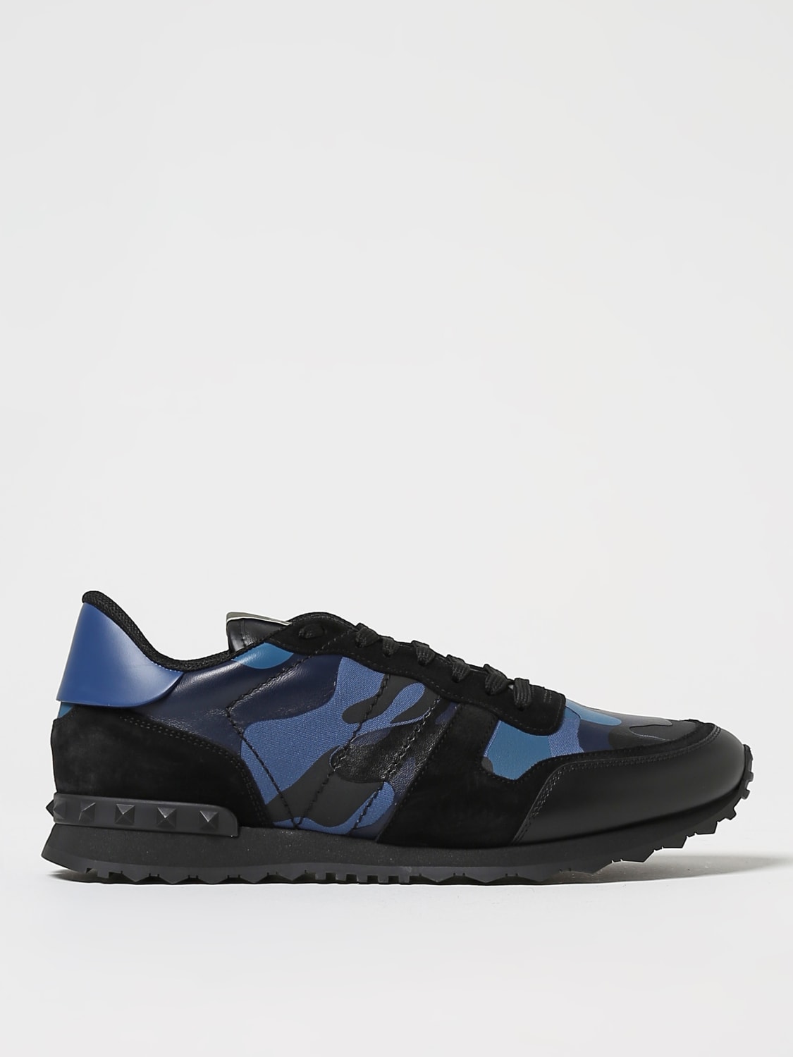 Giglio Sneakers Rockrunner Valentino Garavani in nappa e tessuto camouflage