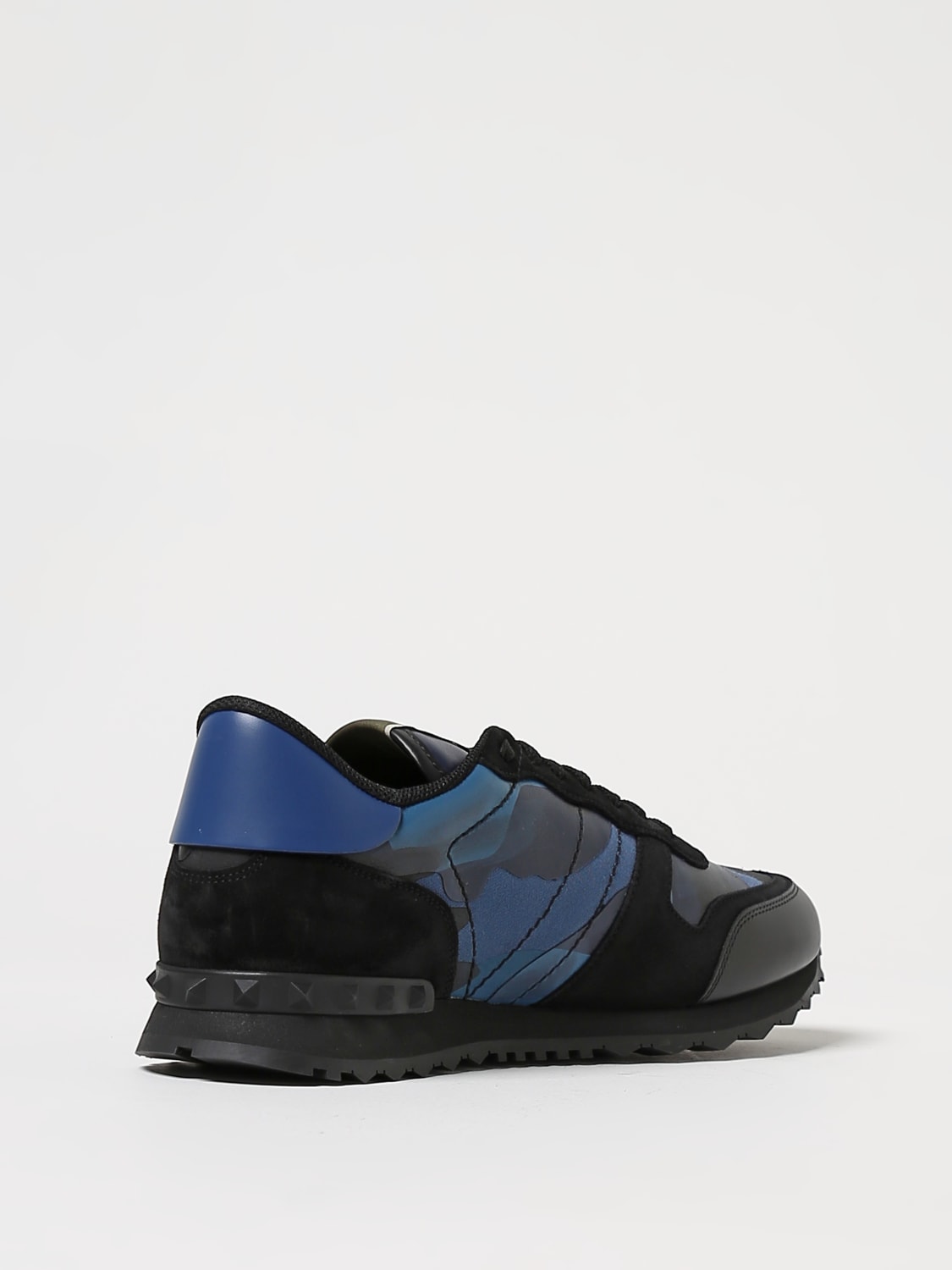Giglio Sneakers Rockrunner Valentino Garavani in nappa e tessuto camouflage Consegna Veloce