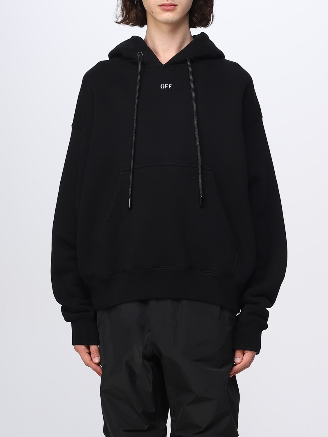 Giglio Felpa Off-white in cotone
