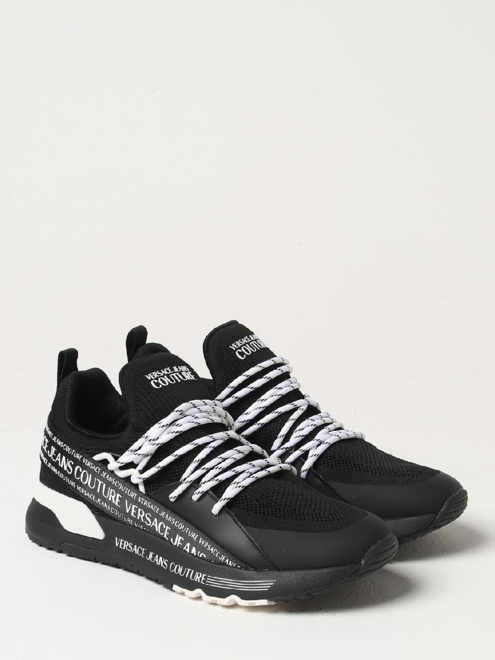 Giglio Sneakers Versace Jeans Couture in maglia con logo Outlet