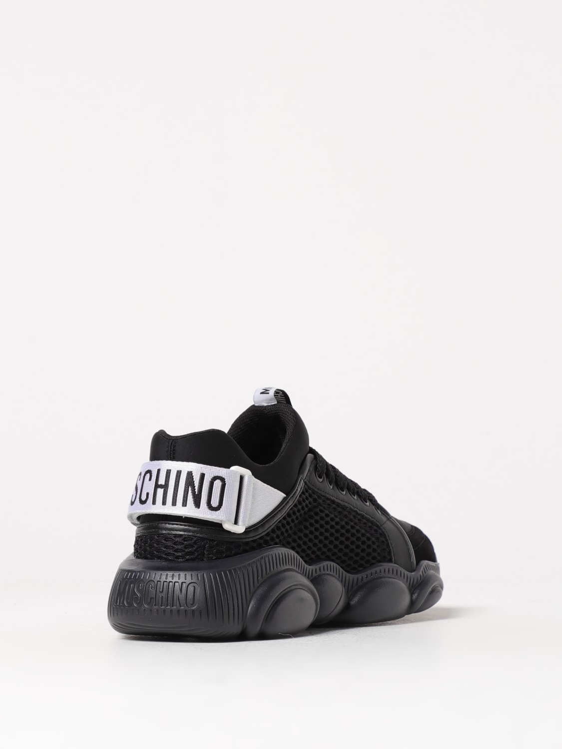 Giglio Sneakers Moschino Couture in tessuto e pelle In Vendita