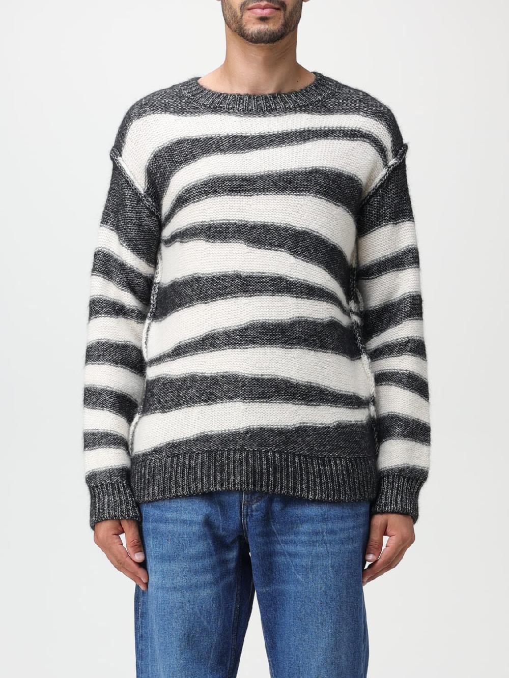 Giglio Maglione A.P.C. in cotone e lana d'Alpaca con motivo a righe Offerte