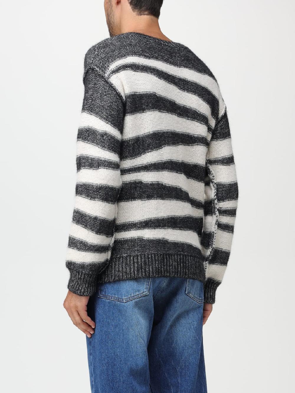 Giglio Maglione A.P.C. in cotone e lana d'Alpaca con motivo a righe Offerte