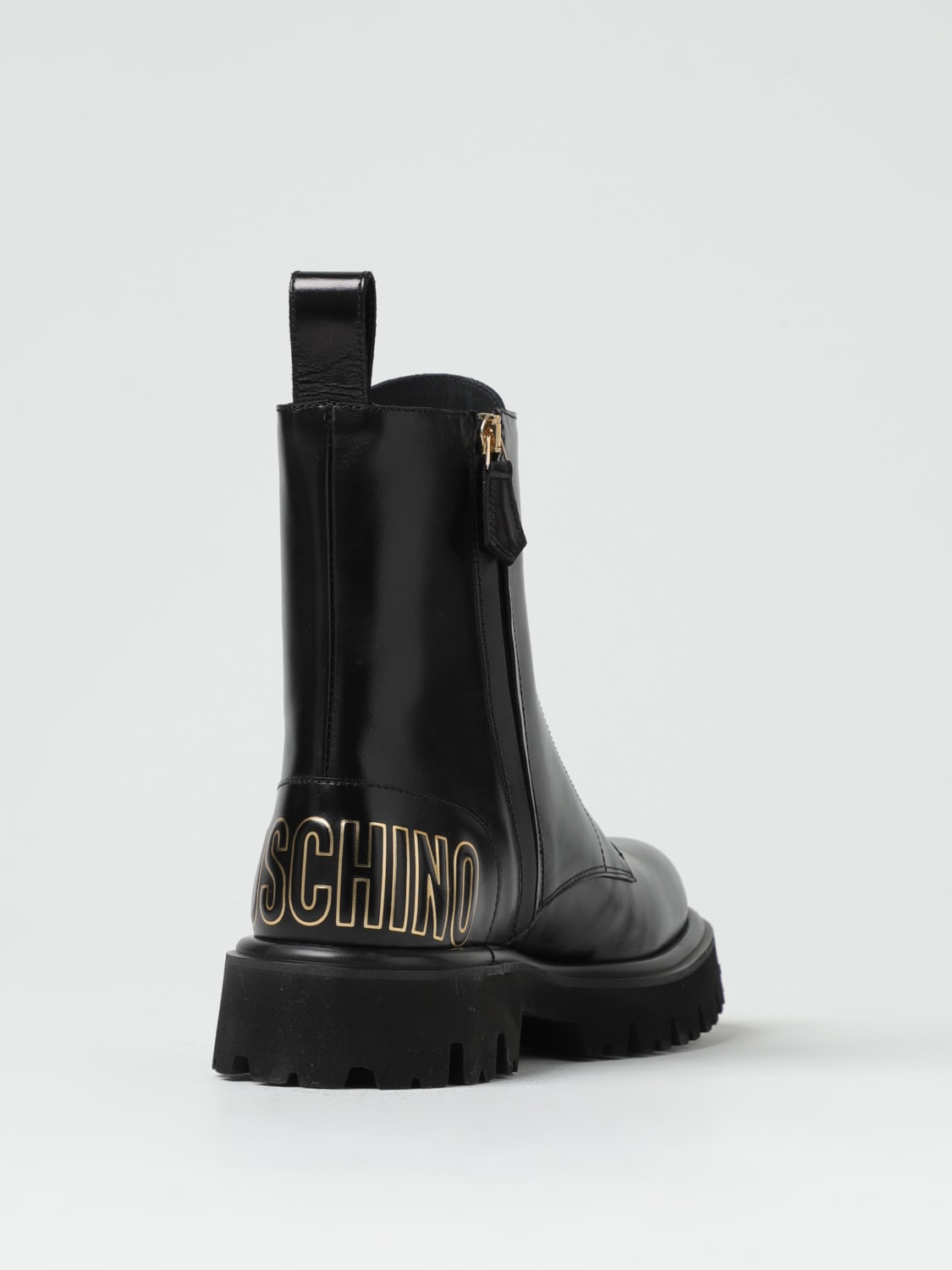 Giglio Stivaletto Moschino Couture in pelle con zip Vendita Economica