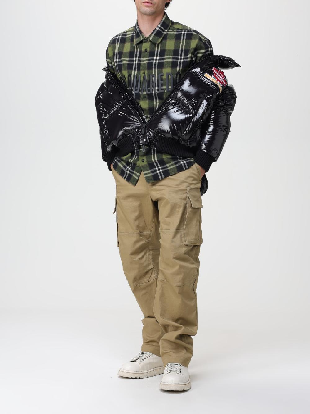 Giglio Camicia Dsquared2 in cotone con stampa tartan Nuova